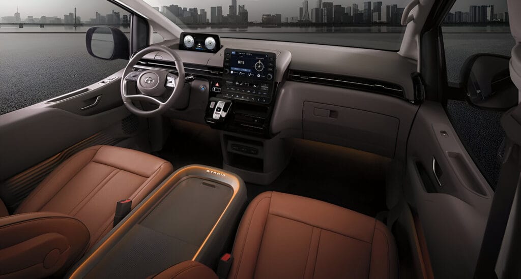 hyundai staria interior and features