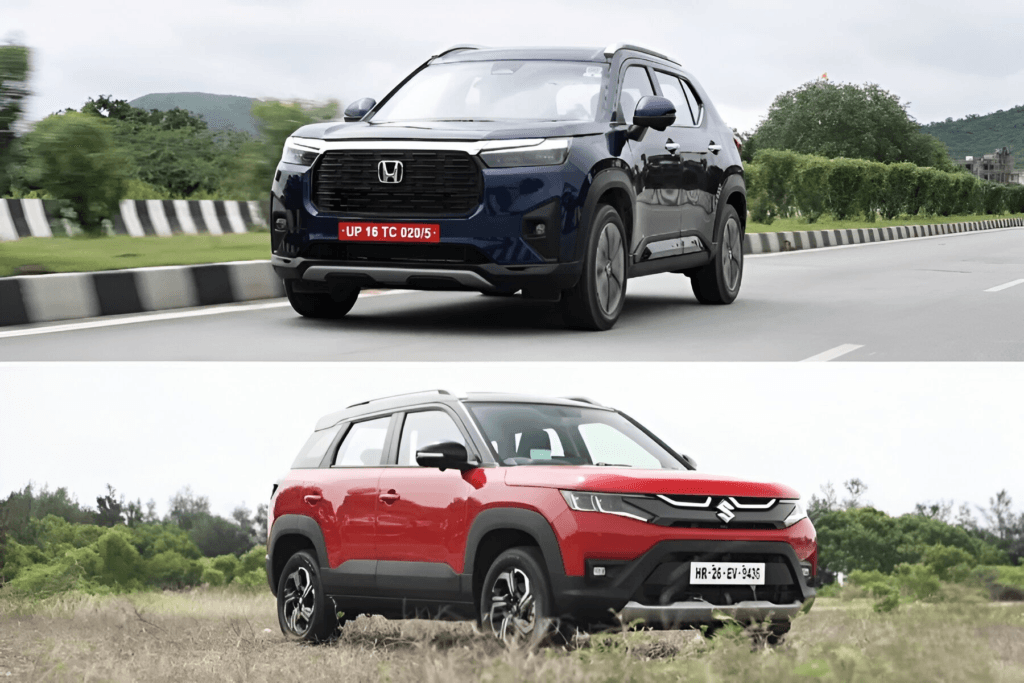 Comaprison Between honda elevate and maruti suzuki brezza